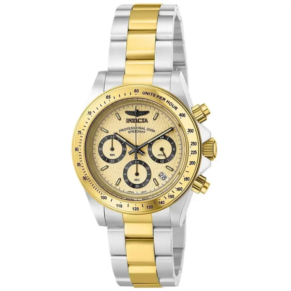 NWT Invicta 14930 Speedway | Multifunction | Gold | Men's Watch